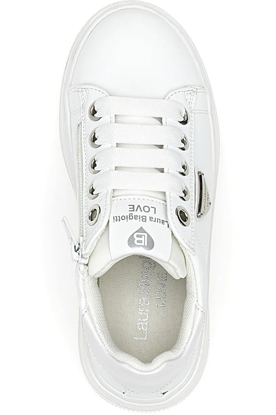 Sneakers Bianche Con Logo Laterale Laura Biagiotti 93969394