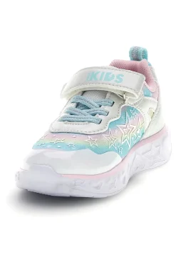 Sneakers Bianche con luci Pitt kids 11325