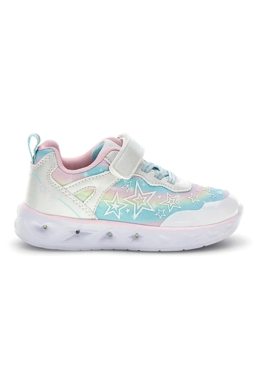 Sneakers Bianche con luci Pitt kids 11325