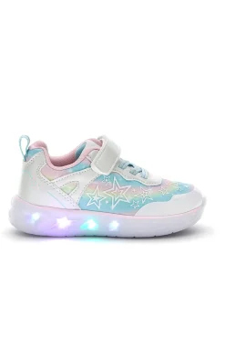 Sneakers Bianche con luci Pitt kids 11325