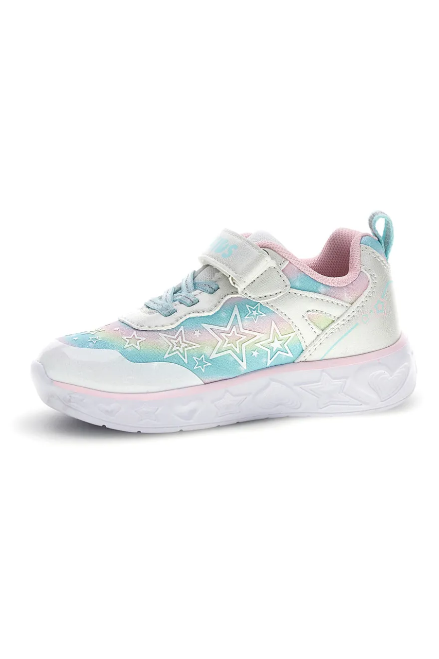 Sneakers Bianche con luci Pitt kids 11325