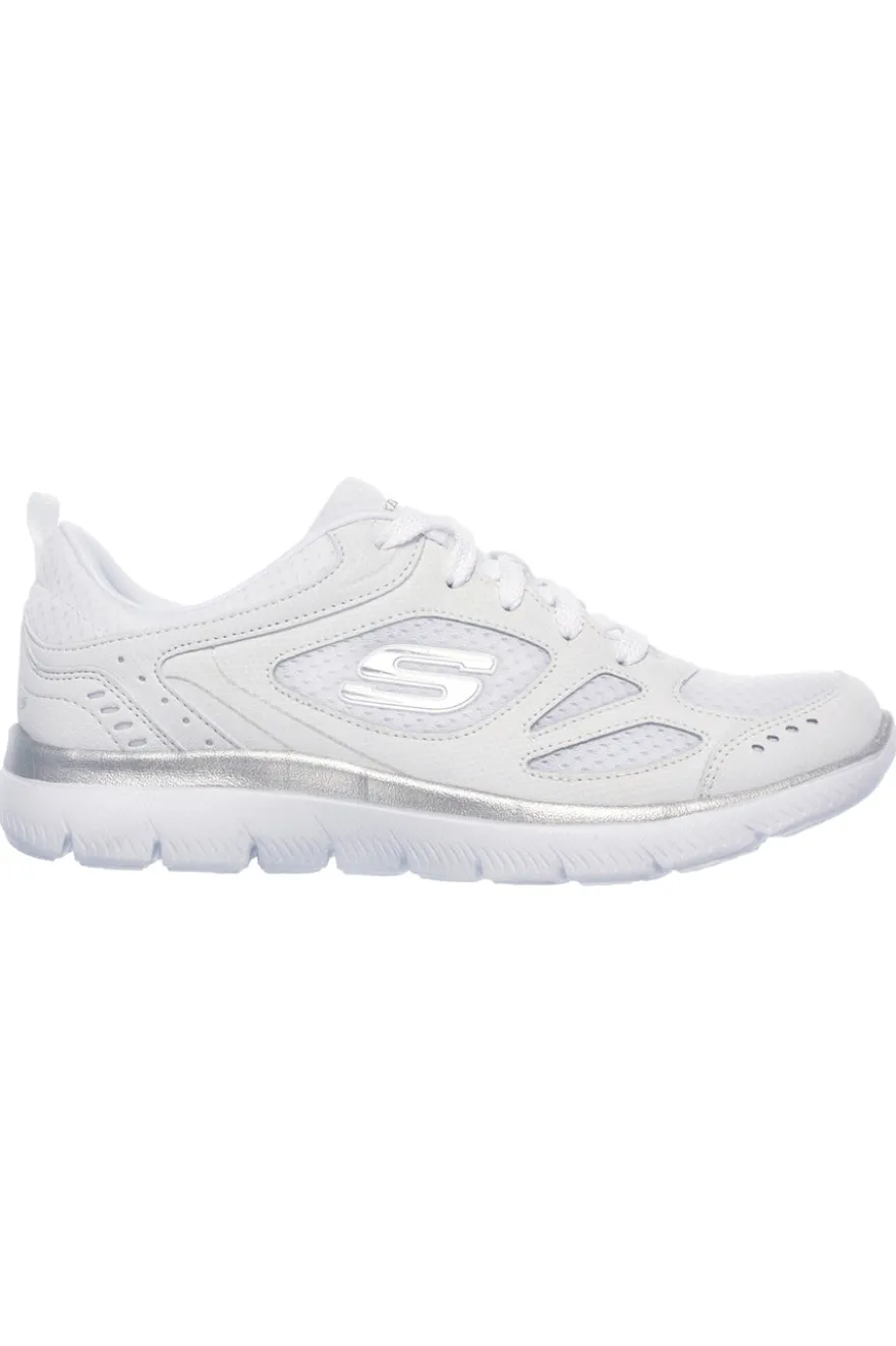Sneakers Bianche Con Memory Foam SKECHERS Summits - Suited