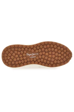 Sneakers Bianche con Platform e Tomaia in Pelle PEPE JEANS WINSLOW ACTION M