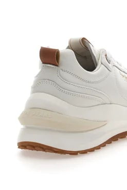Sneakers Bianche con Platform e Tomaia in Pelle PEPE JEANS WINSLOW ACTION M