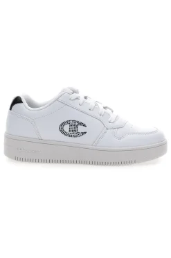 Sneakers bianche con platform e logo glitter Champion Rd18 Platform Glitter G Gs