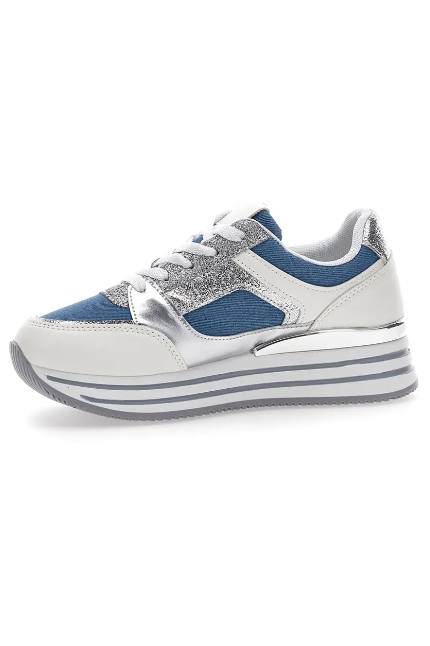 Sneakers Bianche con Platform Prima Riga 428
