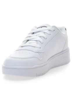 Sneakers bianche con platform e logo glitter Champion RD18 PLATFORM Glitter G GS