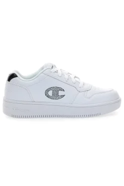 Sneakers bianche con platform e logo glitter Champion RD18 PLATFORM Glitter G GS
