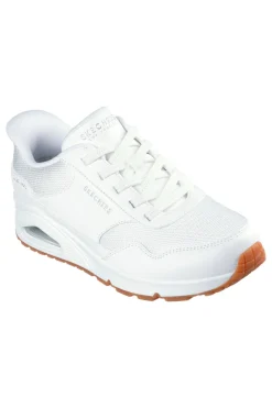 Sneakers Bianche con Platform Skechers Street Hands Free Slip-ins: Uno - Banksia
