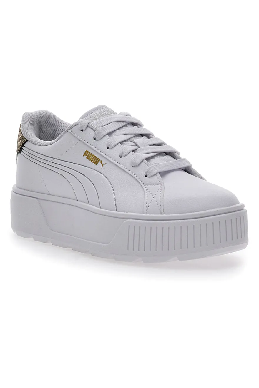 Sneakers Bianche con Platform Puma Karmen Metallic Shine