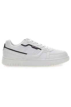 Sneakers bianche con profili neri Champion Clay Evolve