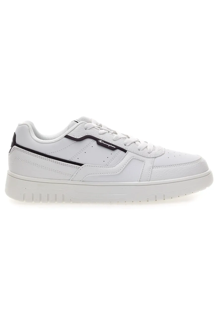 Sneakers bianche con profili neri Champion Clay Evolve