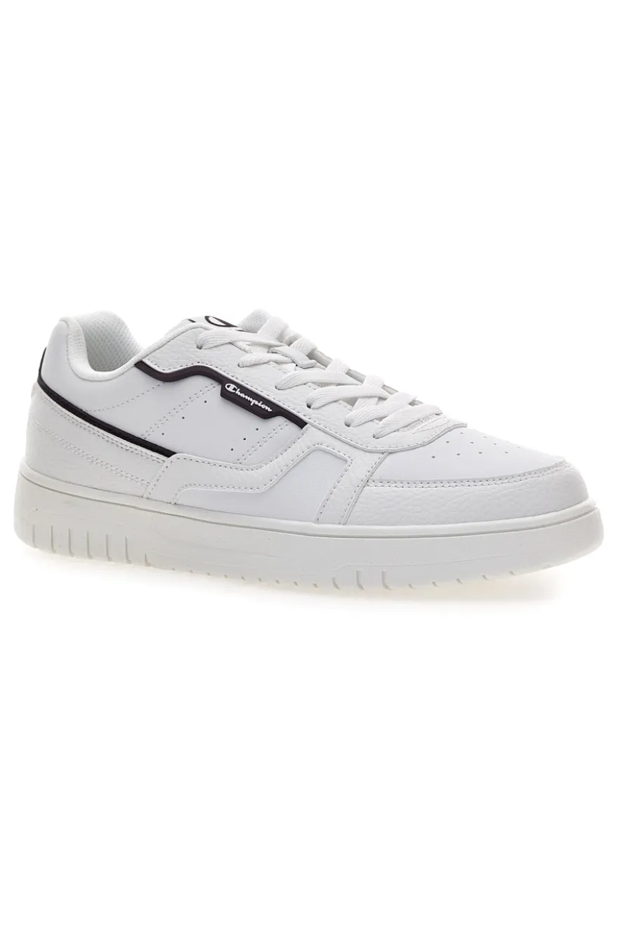 Sneakers bianche con profili neri Champion Clay Evolve