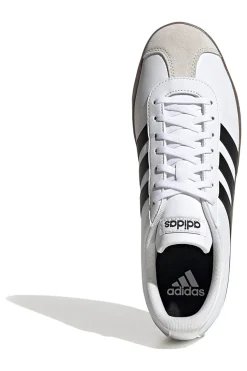 Sneakers bianche con punta rinforzata e strisce nere Adidas VL Court Base