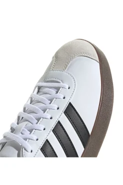Sneakers bianche con punta rinforzata e strisce nere Adidas VL Court Base