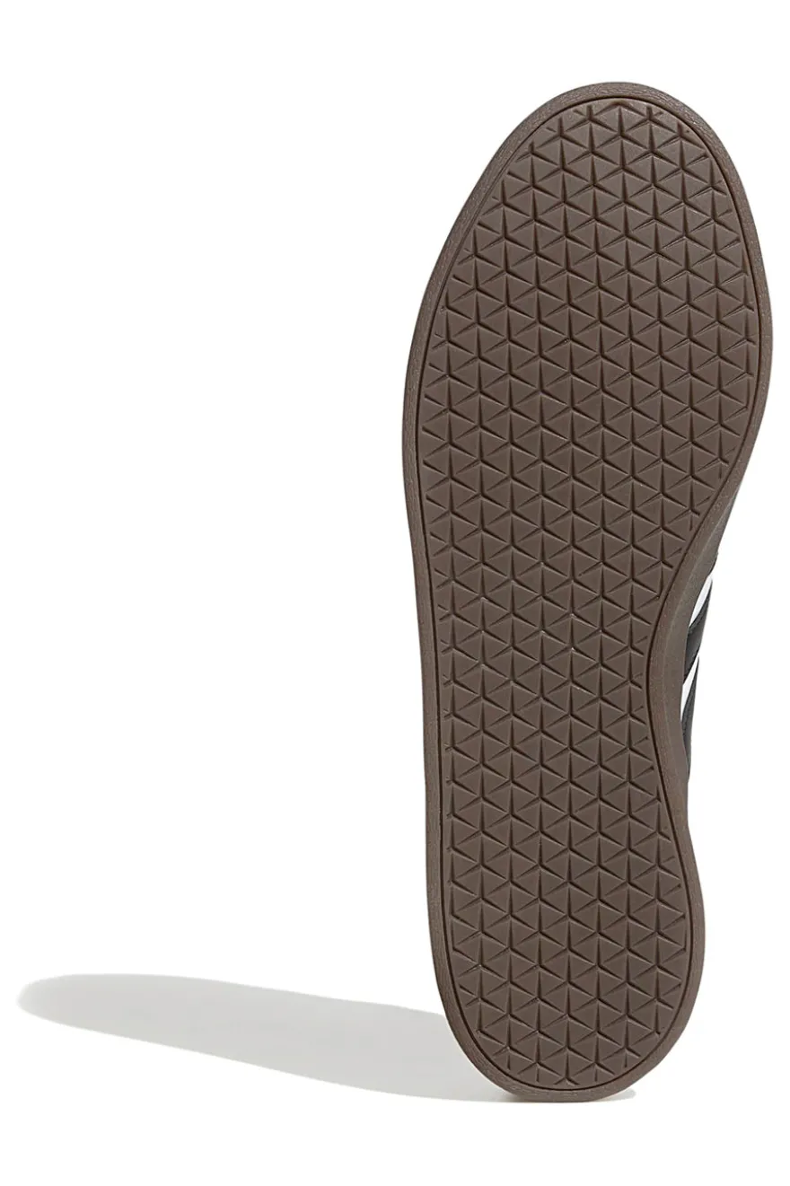 Sneakers bianche con punta rinforzata e strisce nere Adidas VL Court Base