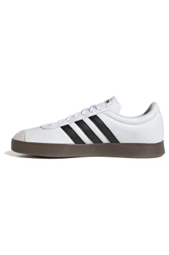 Sneakers bianche con punta rinforzata e strisce nere Adidas VL Court Base