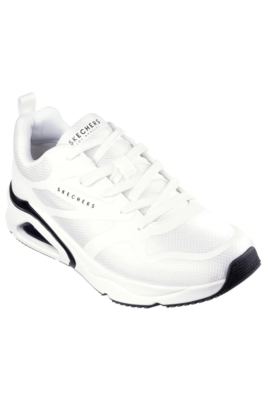 Sneakers Bianche con Soletta Air Cooled Memory Foam SKECHERS Tres-Air Uno - Revolution-Airy