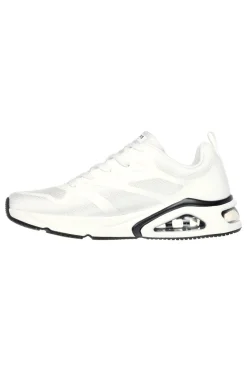 Sneakers Bianche con Soletta Air Cooled Memory Foam SKECHERS Tres-Air Uno - Revolution-Airy