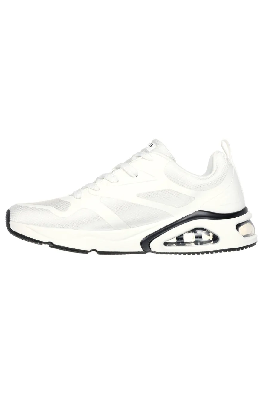 Sneakers Bianche con Soletta Air Cooled Memory Foam SKECHERS Tres-Air Uno - Revolution-Airy