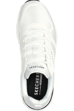 Sneakers Bianche con Soletta Air Cooled Memory Foam SKECHERS Tres-Air Uno - Revolution-Airy
