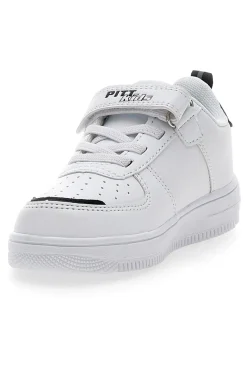 Sneakers bianche con stampa colorata Pitt Kids K22355