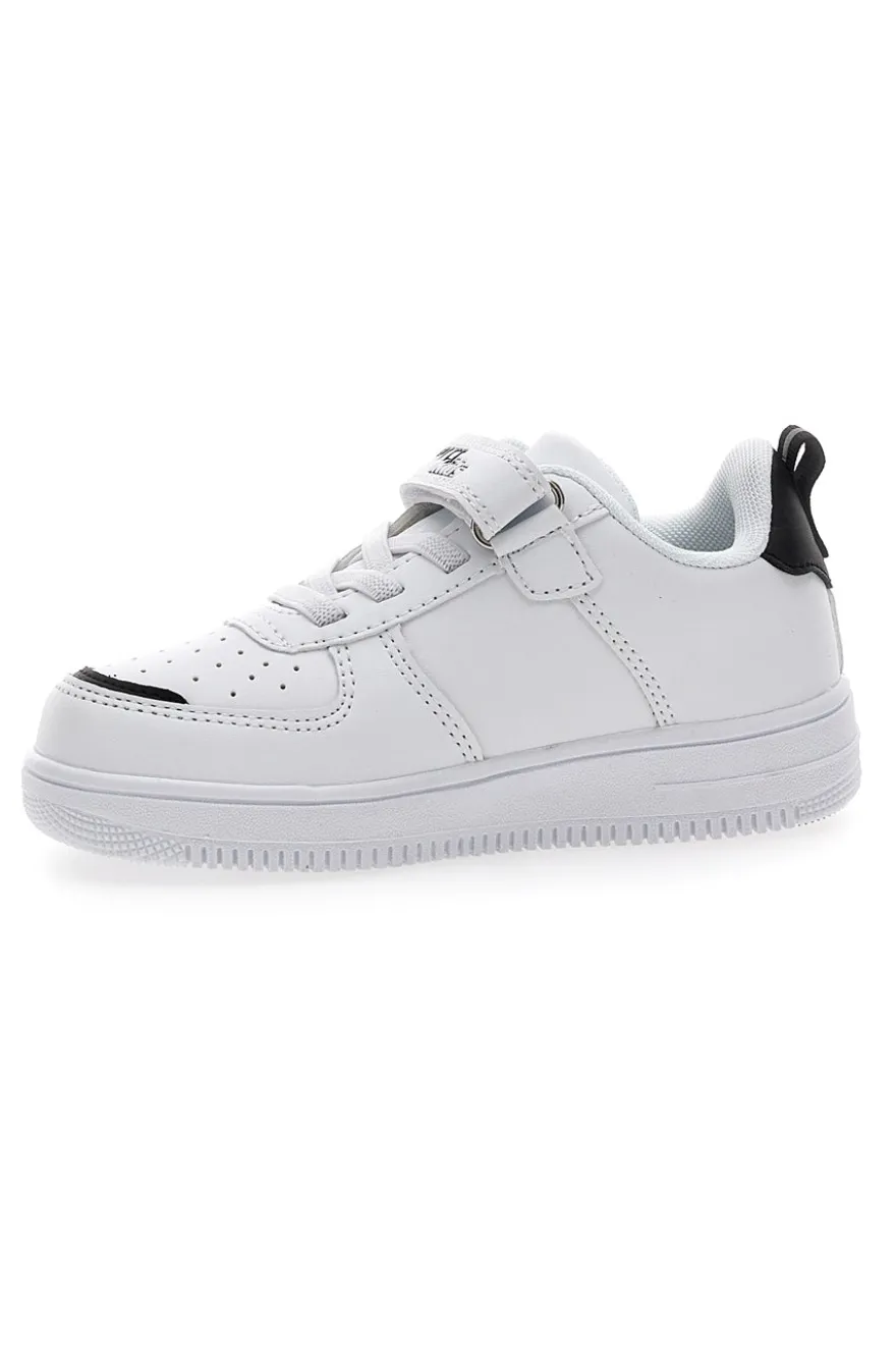 Sneakers bianche con stampa colorata Pitt Kids K22355