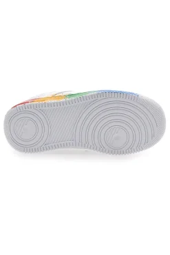 Sneakers Bianche Con Stampa Colorata Pitt Kids 191562