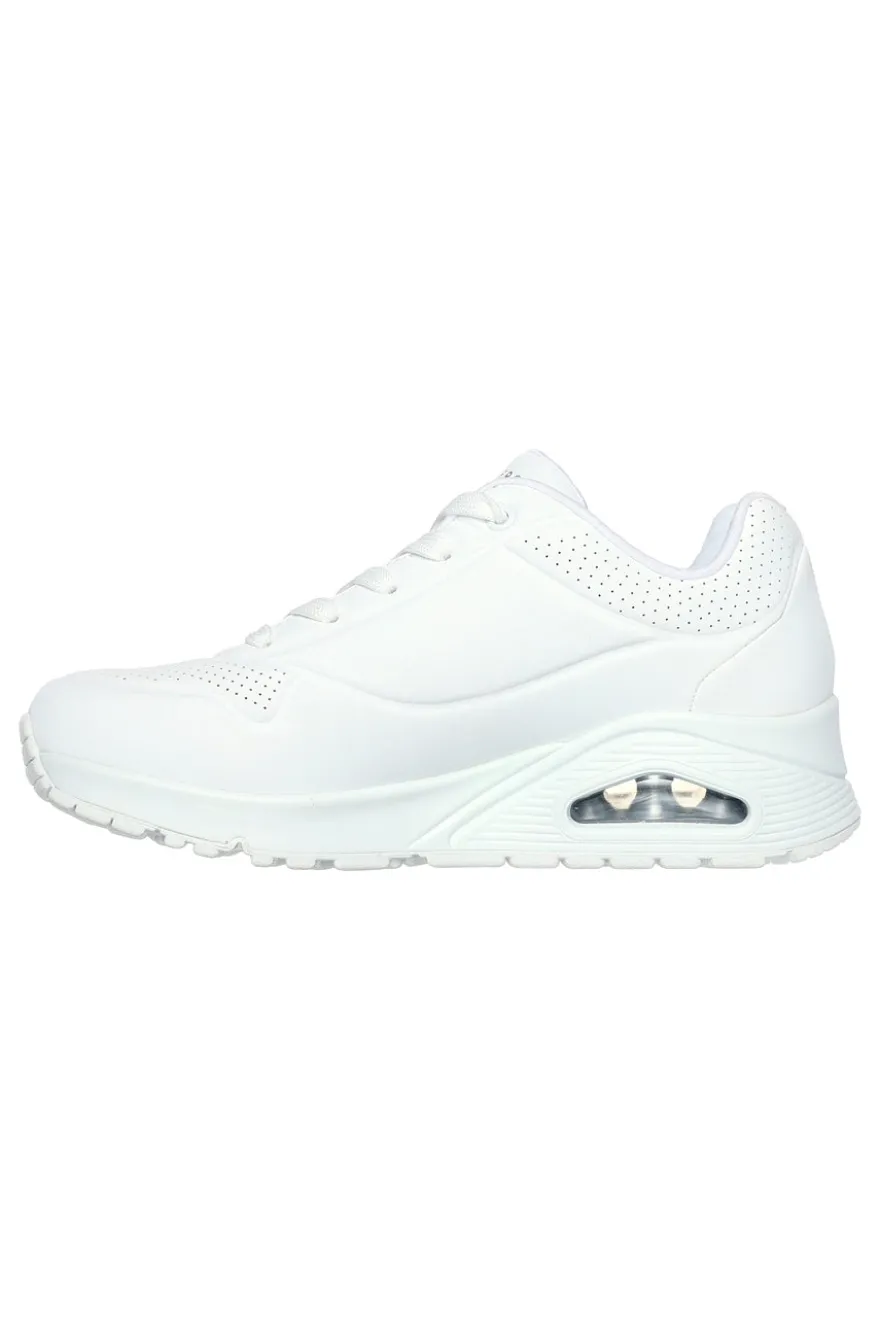 Sneakers bianche con stampa cuori termoreattiva Skechers Uno Changed Love