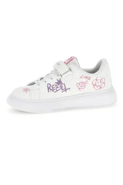 Sneakers bianche con stampa e strappo Lotto Day Princess Amf Prt Cl S