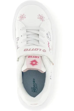Sneakers bianche con stampa e strappo Lotto Day Princess Amf Prt Cl S