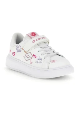 Sneakers bianche con stampa e strappo Lotto Day Princess Amf Prt Cl S