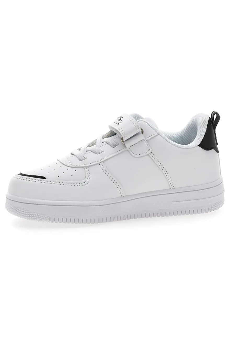 Sneakers bianche con stampa colorata Pitt Kids K22355