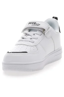 Sneakers bianche con stampa colorata Pitt Kids K22355