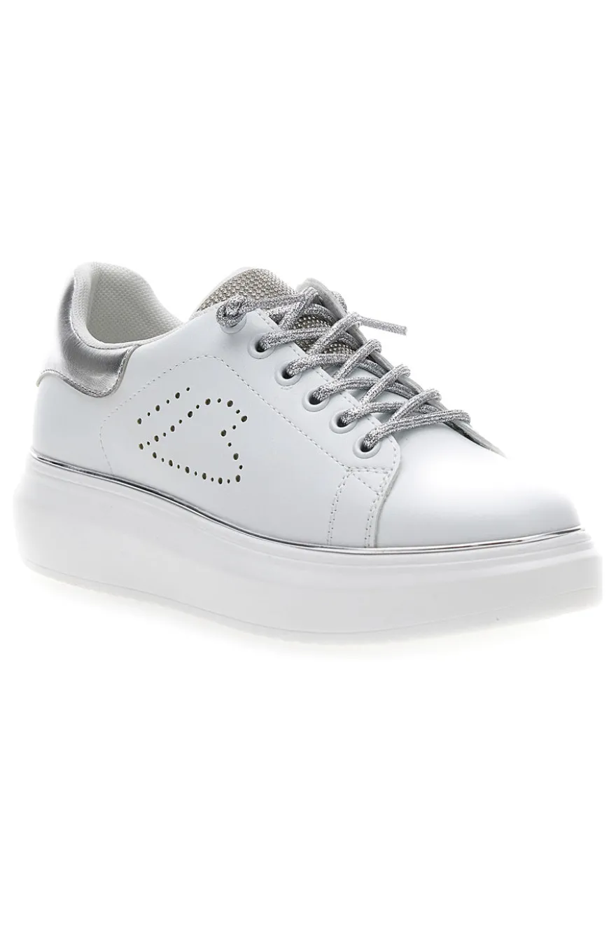 Sneakers bianche con strass ENERGY E86