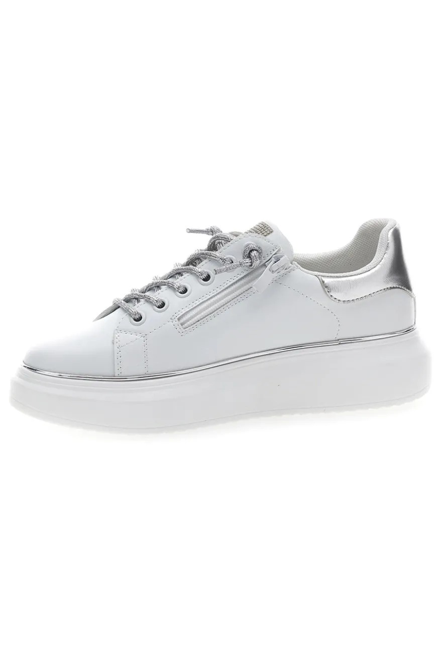 Sneakers bianche con strass ENERGY E86