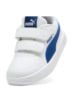 Sneakers bianche con strappo e logo Puma Courtflex v3 v inf