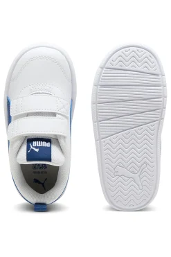 Sneakers bianche con strappo e logo Puma Courtflex v3 v inf