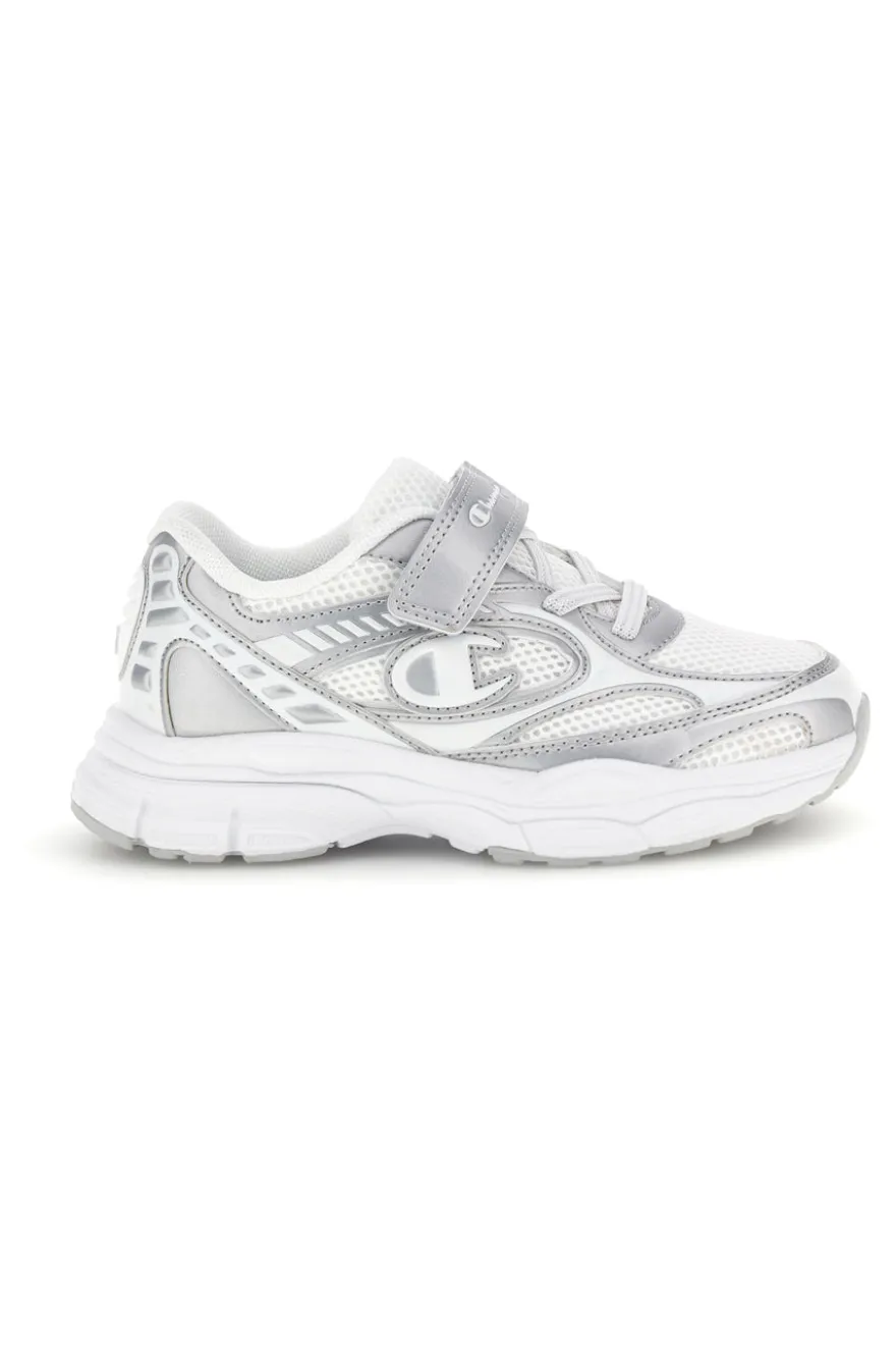 Sneakers bianche con strap e lacci elastici Champion RT25 U PS