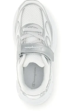 Sneakers bianche con strap e lacci elastici Champion RT25 U PS