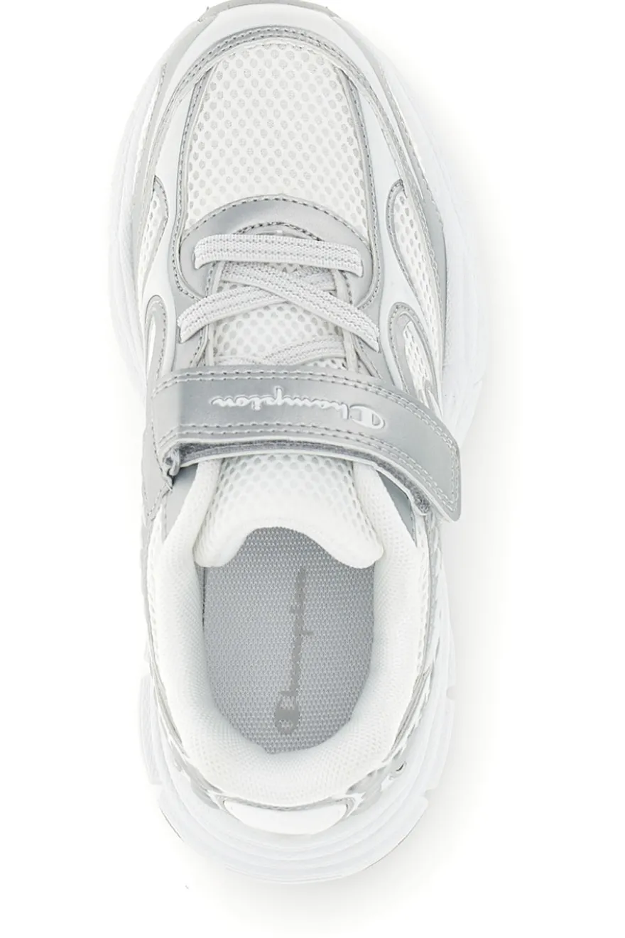 Sneakers bianche con strap e lacci elastici Champion RT25 U PS