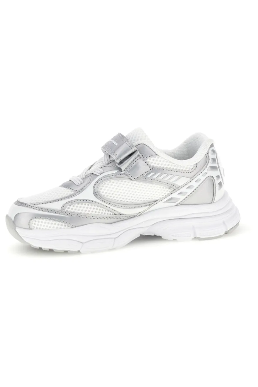 Sneakers bianche con strap e lacci elastici Champion RT25 U PS
