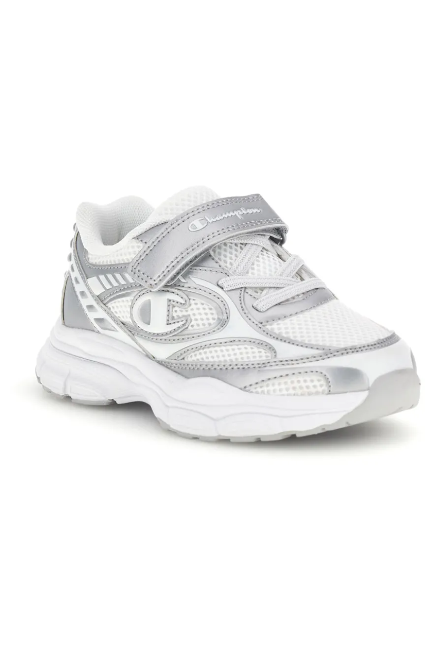 Sneakers bianche con strap e lacci elastici Champion RT25 U PS