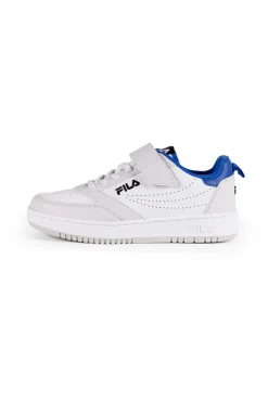 Sneakers Bianche Con Strappo In Velcro Fila Rega Kids