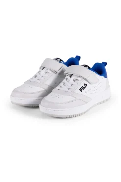 Sneakers Bianche Con Strappo In Velcro Fila Rega Kids