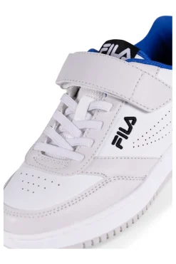 Sneakers Bianche Con Strappo In Velcro Fila Rega Kids