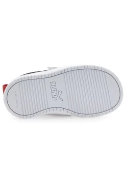 Sneakers bianche con strappo e dettagli navy Puma Rickie AC+ Inf