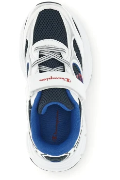 Sneakers bianche con strap e lacci elastici Champion RT25 U PS