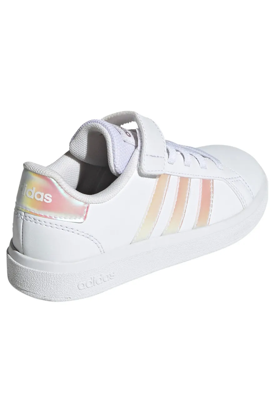 Sneakers Bianche Con Strappo in Velcro Adidas Grand Court 2 El
