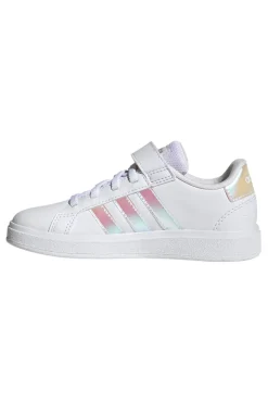 Sneakers Bianche Con Strappo in Velcro Adidas Grand Court 2 El